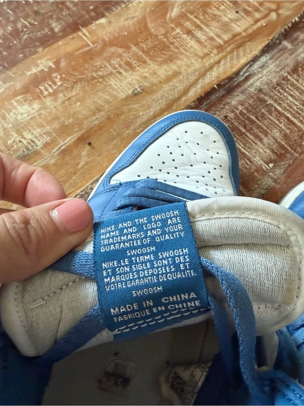 Nike Air Jordan 1 Mid - White and Blue Men's Sneakers 9.5